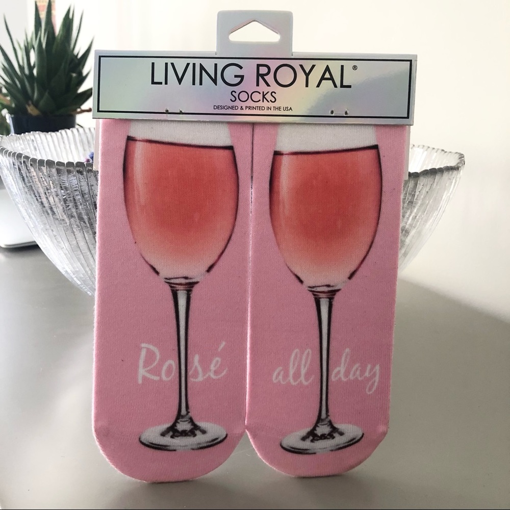 NWOT Rose All Day Ankle Socks By Living Royal